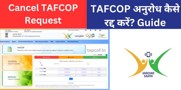 Cancel TAFCOP Request